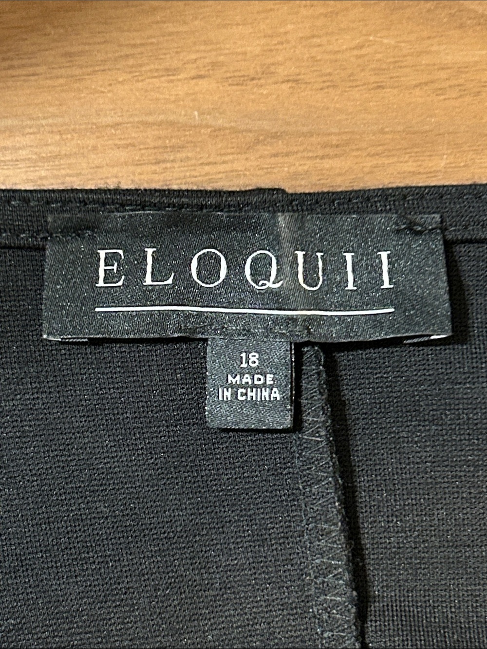 Eloquii Black Draped Wrap Top Size 18 - Picture 3 of 7